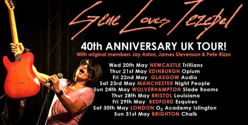 GENE LOVES JEZEBEL Announce UK Tour & European tours