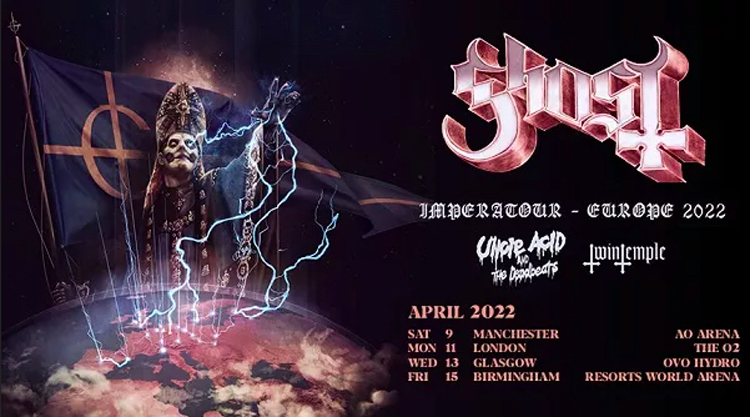 Ghost UK & Europe dates