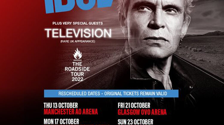 Billy Idol – Rescheduled UK Tour 2022