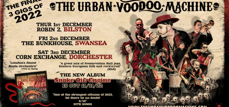Urban Voodoo Machine – The Bunkhouse, Swansea – Friday 2.12.22