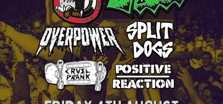 Murphy’s Law/Overpower/Split Dogs/Positive Reaction/Cruel Prank – The Cab, Newport – 4<sup>th</sup> August 2023