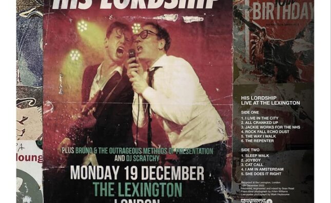 His Lordship Live Album to coincide with live shows