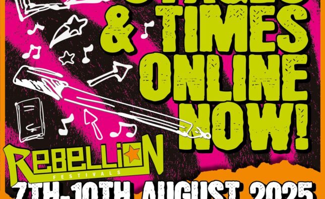 REBELLION FESTIVAL 2025 COMING 7th – 10th AUGUST AT THE WINTER GARDENS IN BLACKPOOL