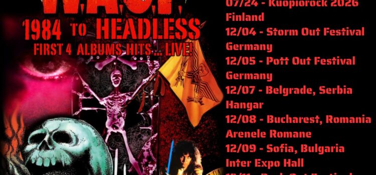 W.A.S.P. Announce Ten European “1984 To Headless” 2026 Shows